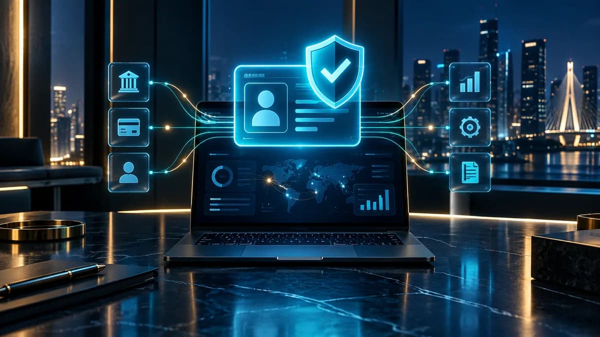 Verificação de serviços financeiros, identidade digital e segurança em anúncios.